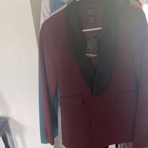 Burgundy blazer